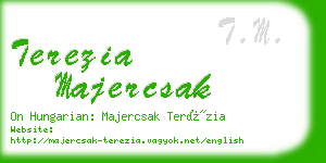 terezia majercsak business card